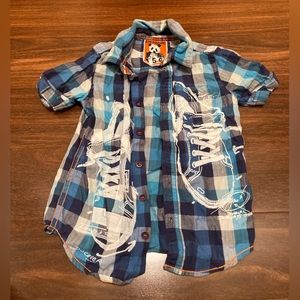 NEW Boys Desigual Buttoned Shirt
